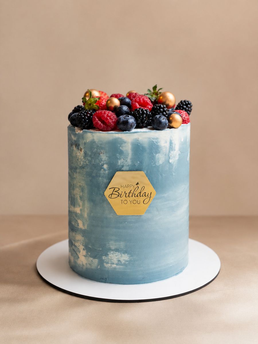 Torta azzurra con frutti di bosco freschi, Milka Sweet Cakes